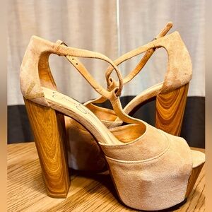 Jessica Simpson platform sandal worn once
